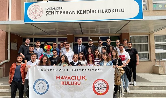 İlkokulun öğrencilerine havacılık bilinci oluşturuluyor