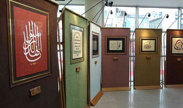 İman Ayetleri Hat Sergisi&#039;nin yeni durağı Trabzon oldu