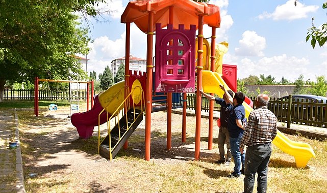 İnönü&#039;de parklar yenileniyor