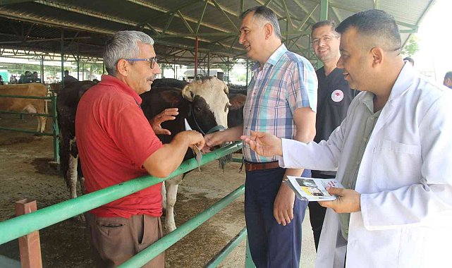 Isparta&#039;da hayvan pazarı ve kesim yerleri denetleniyor