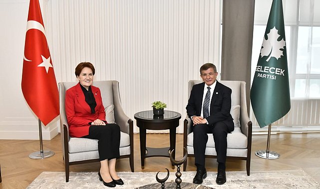 İYİ Parti Genel Başkanı Akşener&#039;den Davutoğlu&#039;na ziyaret