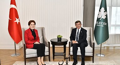İYİ Parti Genel Başkanı Akşener'den Davutoğlu'na ziyaret