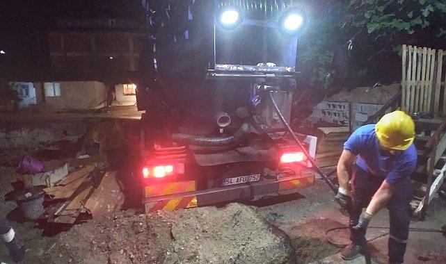 Jandarma karakolunda yaşanan su baskınına anında müdahale