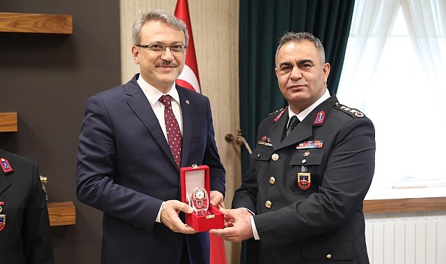 Jandarma Komutanı Şahin, Vali Ekinci ile bir araya geldi