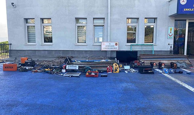 Jandarmadan hırsızlık operasyonu: 3 gözaltı