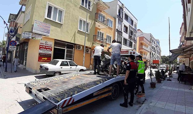 Jandarmadan motosiklet denetimi