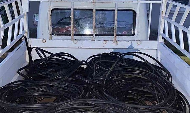 Kablo hırsızları jandarma ekiplerince yakalandı: 3 gözaltı