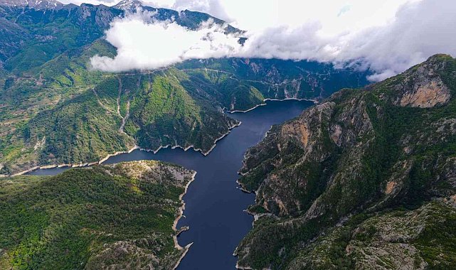 Kahramanmaraş'ta Berke Barajı'nda kartpostallık görüntüler