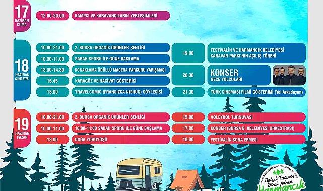 Kamp ve karavan tutkunları Bursa&#039;da buluşuyor