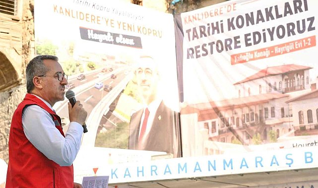 Kanlıdere'nin yeni köprüsünün temeli atıldı