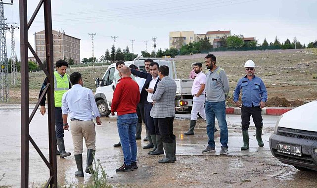 Karaman Belediyesi sele zamanında müdahale ederken izlerini de kısa sürede sildi