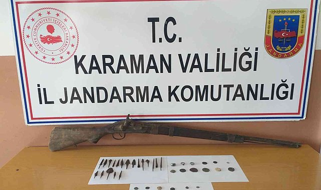 Karaman&#039;da tarihi eser operasyonu