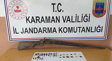 Karaman'da tarihi eser operasyonu