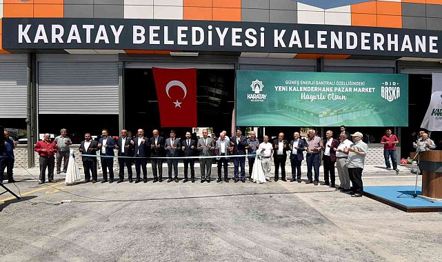 Karatay'da Kalenderhane Kapalı Pazar Marketi hizmete açıldı