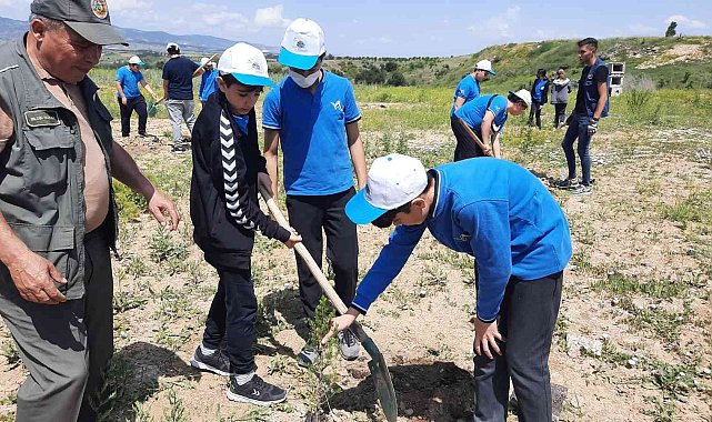 Kastamonu Üniversitesi'nde fidanlar toprakla buluşturuldu