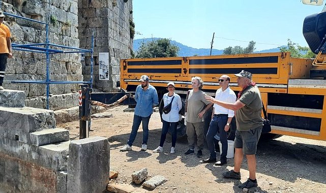 Kaunos Antik Kenti Tiyatro alanında incelemelerde bulunuldu