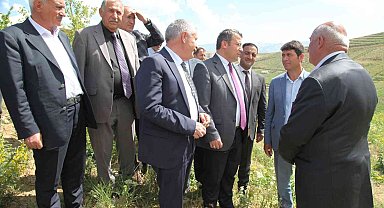 Kaymakam Çimşit, arazi sıkıntısı yaşayan vatandaşları ziyaret etti