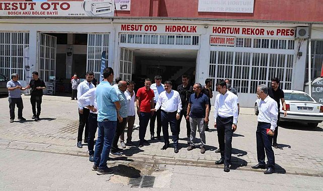 Kaymakam Tunç, Sanayi Sitesi esnafıyla bir araya geldi