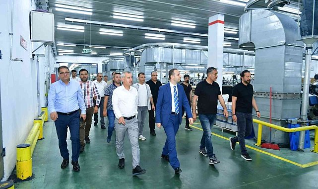 Kaymakam Uğurlu ile Başkan Çınar, organize sanayi bölgesindeki fabrikaları ziyaret etti