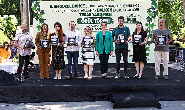 Kenti güzelleştiren bahçe ve balkonlara ödül