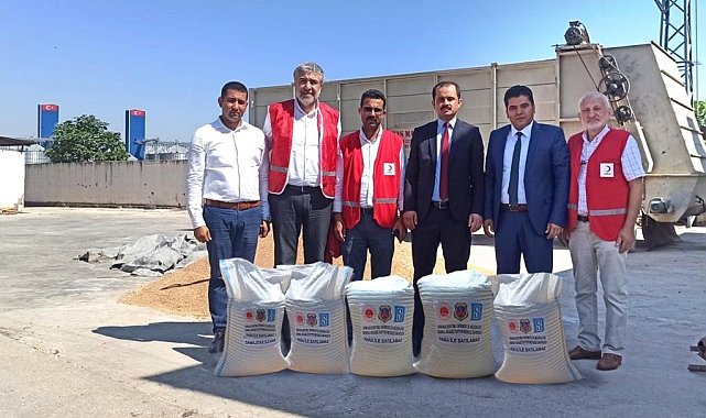 Kırıkhan Denetimli Serbestlik Müdürlüğünden Kızılay&#039;a buğday