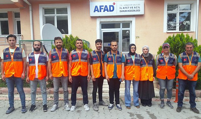 Kırşehir&#039;den sel bölgesine 13 AFAD gönüllüsü hareket etti