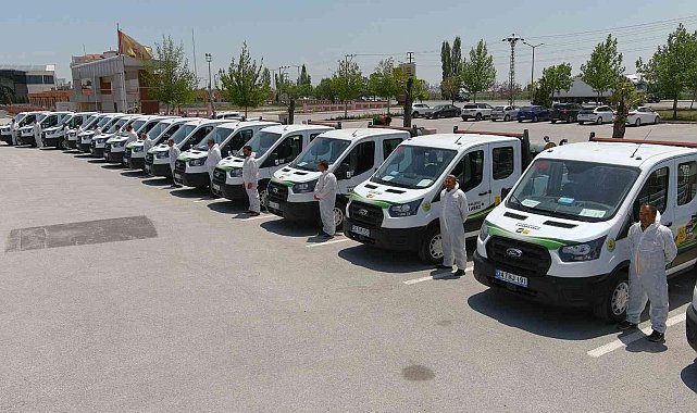 Konya Büyükşehir 31 ilçede 40 ekiple haşereyle mücadele yürütüyor