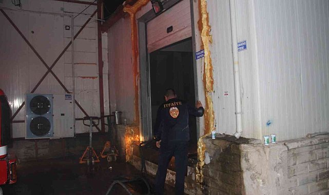 Konya'da balık fabrikası alev alev yandı