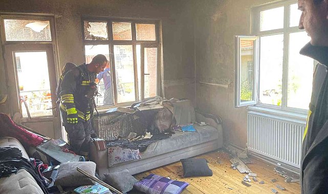 Konya'da müstakil evde yangın