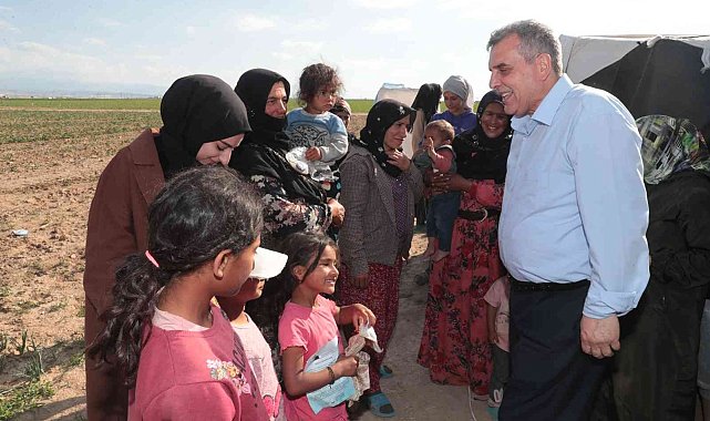 Konya&#039;daki Şanlıurfalı mevsimlik tarım işçilerini ziyaret ettiler