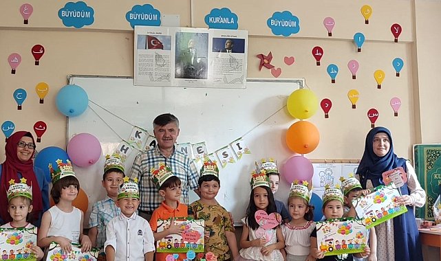 Köyceğiz&#039;de Kur&#039;an Kursu öğrencileri karne sevinci yaşadı