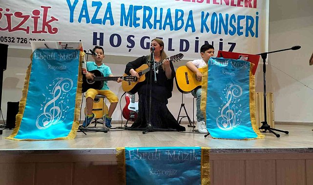 Köyceğiz'in minik müzisyenleri konser verdi