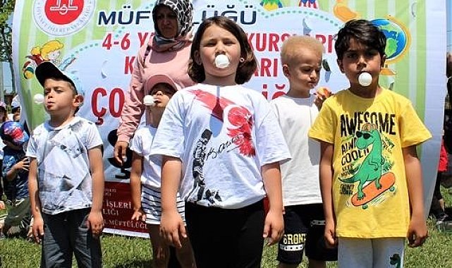 Kur'an kursu öğrencileri için Çocuk Şenliği düzenlendi