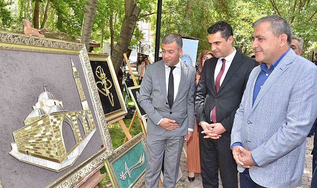 Kursiyerlerin el emeği göz nuru eserleri görücüye çıktı