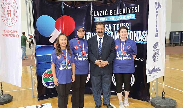 Kurum ve kuruluşlar arası masa tenisi Türkiye Şampiyonası sona erdi