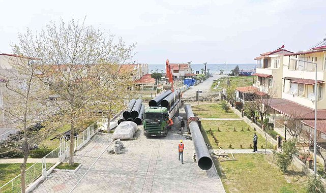 Kuşadası'nda kanalizasyon hatları arıtma tesisine bağlandı