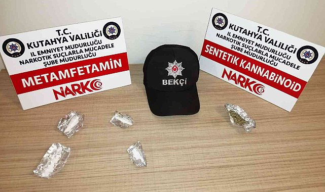 Kütahya'da bir kişinin üzerinde uyuşturucu ele geçirildi