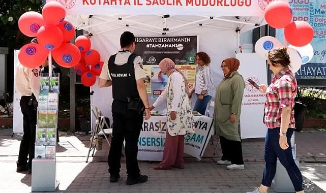 Kütahya'da "Dünya Tütünsüz Günü" standı açıldı