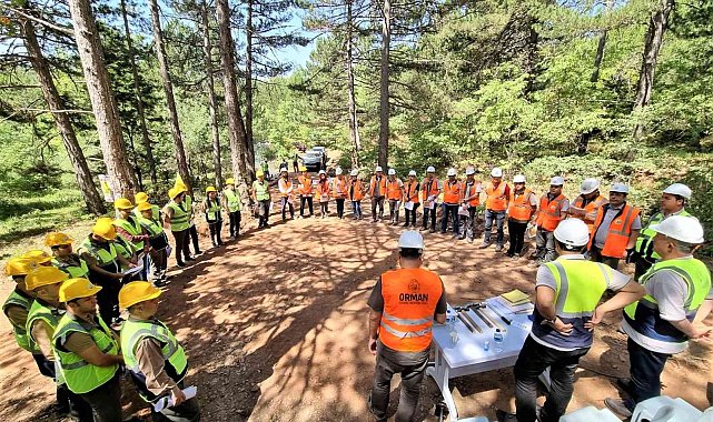 Kütahya'da Üretim çalışmaları ve iş güvenliği tatbikatı