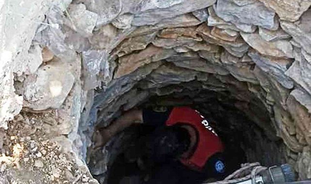 Kuyuya düşen Kuzu&#039;yu itfaiye kurtardı