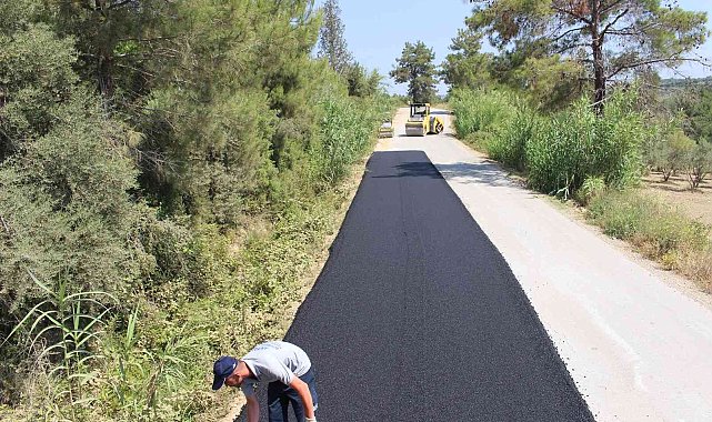 Manavgat yangını sonrası bozulan yollar onarılıyor