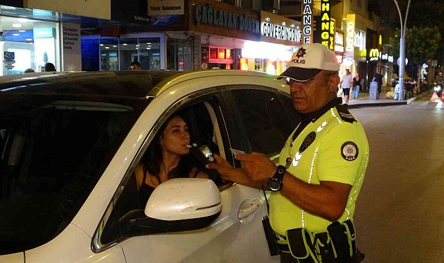 Manavgat&#039;ta araç sürücülerine alkol denetimi