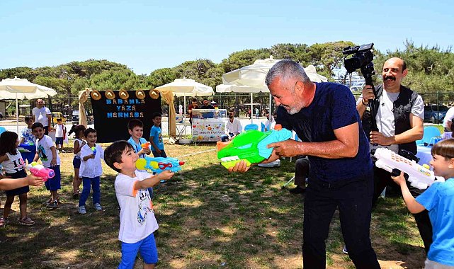 Manavgat'ta su savaşlı Babalar Günü etkinliği