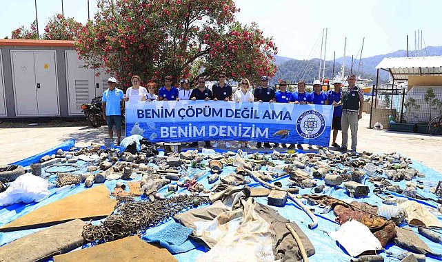 Mangal, bebek arabası ve battaniye, hepsi denizden çıktı