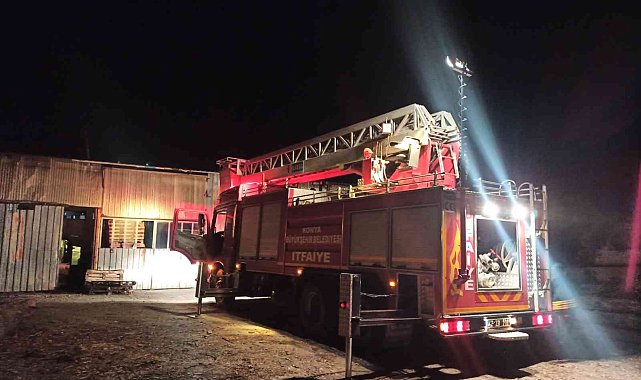 Marangozhanede çıkan yangın büyümeden söndürüldü