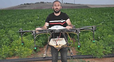 Mardin Ovası'nda 20 bin dönüm arazi dron ile ilaçlandı: 2 milyon 800 bin liralık tasarruf