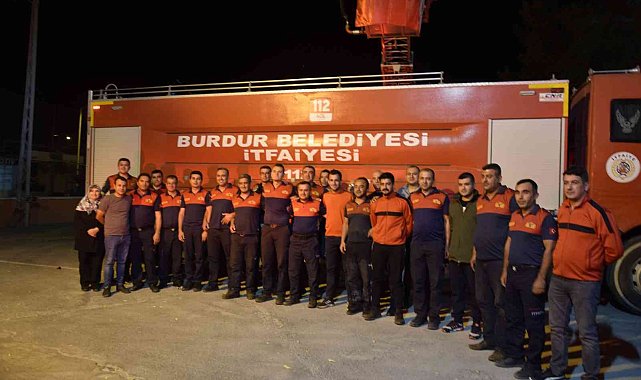 Marmaris yangın ekipleri sevinçle karşılandı