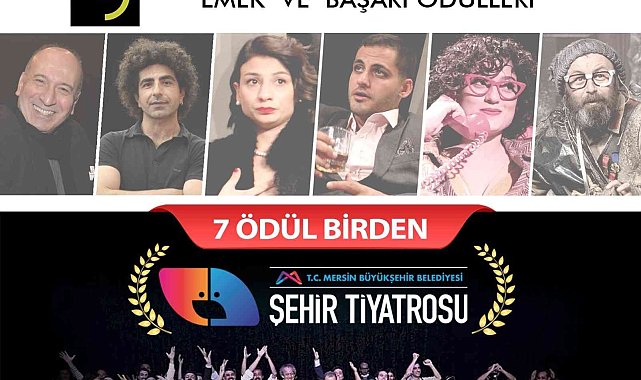 Mersin Büyükşehir Belediyesi Şehir Tiyatrosuna 7 ödül