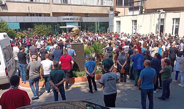 Mesai arkadaşlarına son görevlerini yerine getirdiler