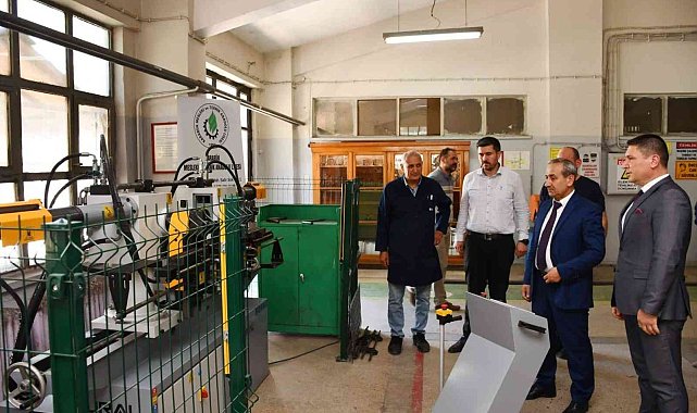 Meslek liselerine alınan yeni makineler üretim kapasitesini artıracak